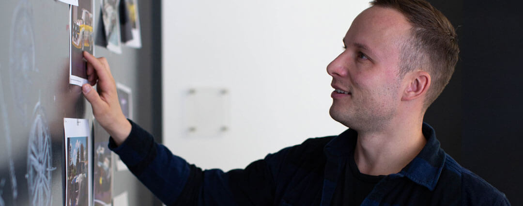 René in der Planungsphase für den Audi A1 als Projektfahrzeug von Wirthgen Individual