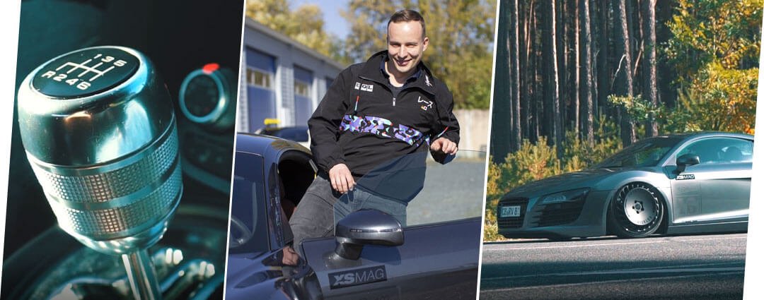 René ist für F-Garage zu Besuch bei Danilo und seinem Audi R8 V8