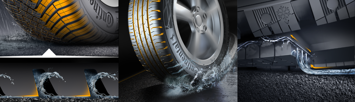 Continental bei Nässe