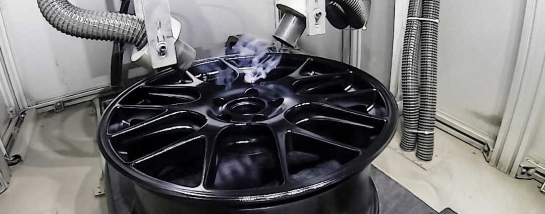 Laserbeschriftung einer BBS-Alufelge