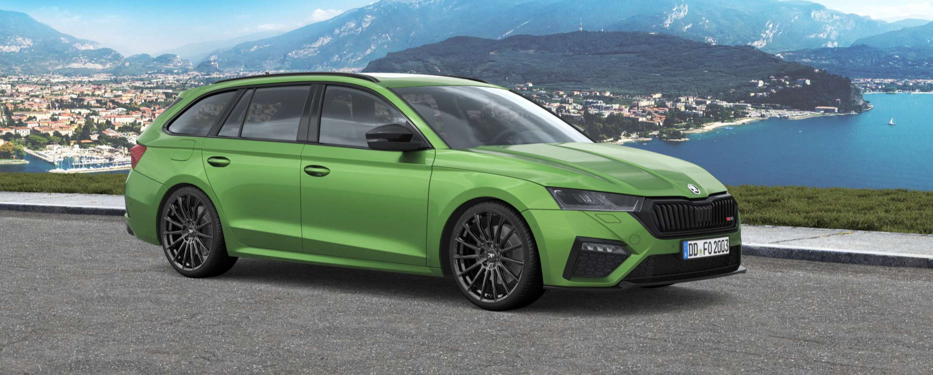 R³ Wheels R3H07 in black auf einem Skoda Octavia RS