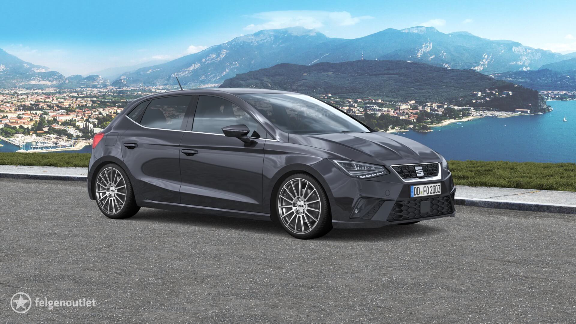 AEZ Steam gunmetal polished SEAT Ibiza Schrägheck