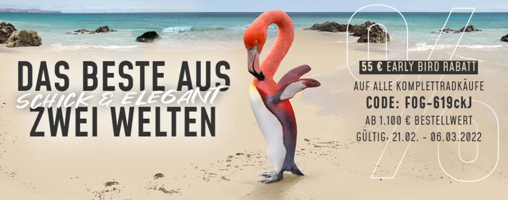 Early Bird Rabatt Aktion Frühling 2022
