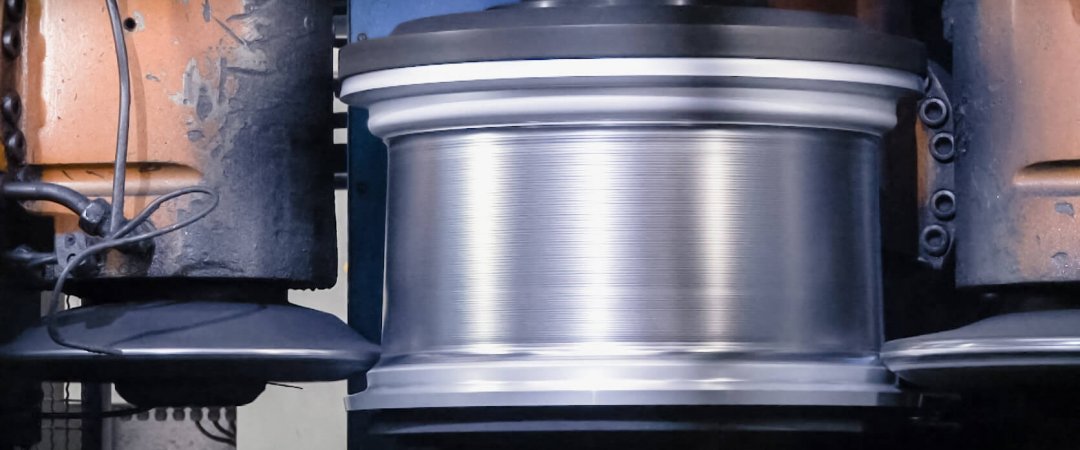 Flowforming einer Alufelge bei BBS