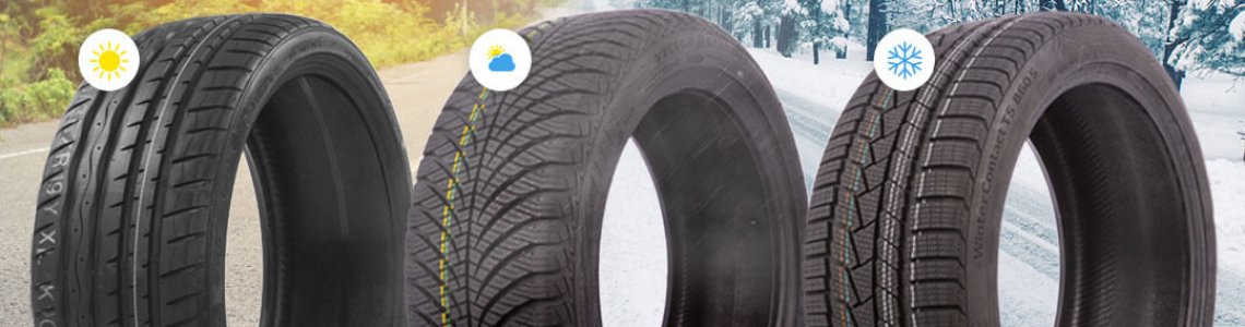 Sommer- Winter- und Allwetterreifen im Vergleich