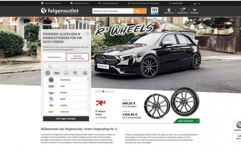 Fahrzeugsuche Schlüsselnummer