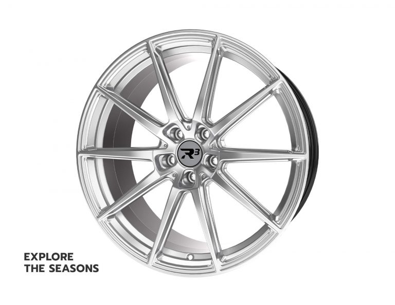 R3 Wheels R3H03 Hyper-Black-Silver