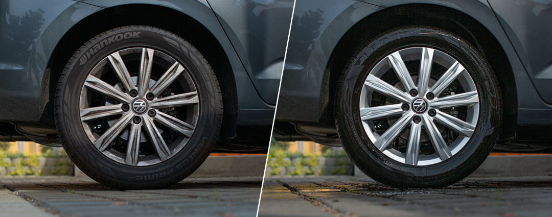 Felgenreiniger vorher-nachher