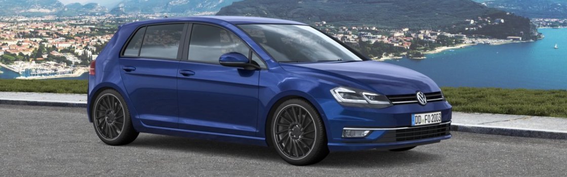 Keskin KT17 Hurricane black lip polish VW Golf VII Schrägheck