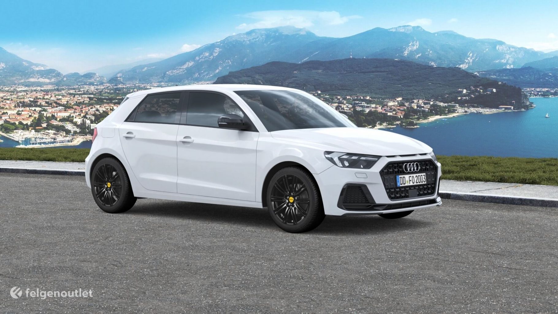 MAM A4 black painted Audi A1 Sportback