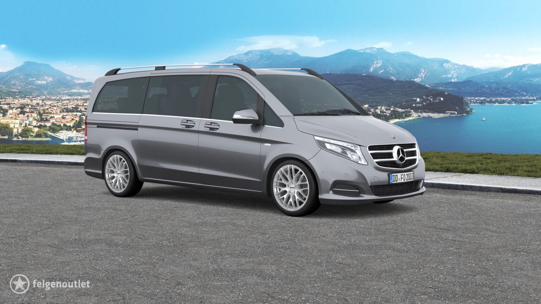 Platin P70 silber Mercedes-Benz V-Klasse Grossraumlimousine