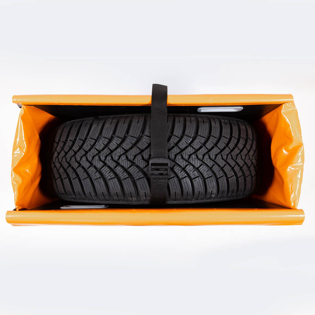 Rad in Tyrepack festschnallen